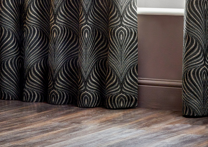 Gatsby Eyelet, Black - Ready Made Curtains - Image 6